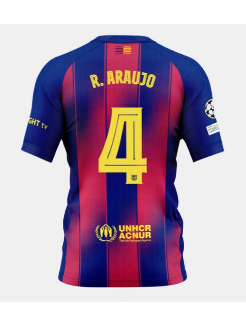 Barcelona Ronald Araujo #4 Replika Hemmakläder 2025-26 Kortärmad Barcelona Ronald Araujo #4 Replika Hemmakläder 2025-26 Kortärmad
